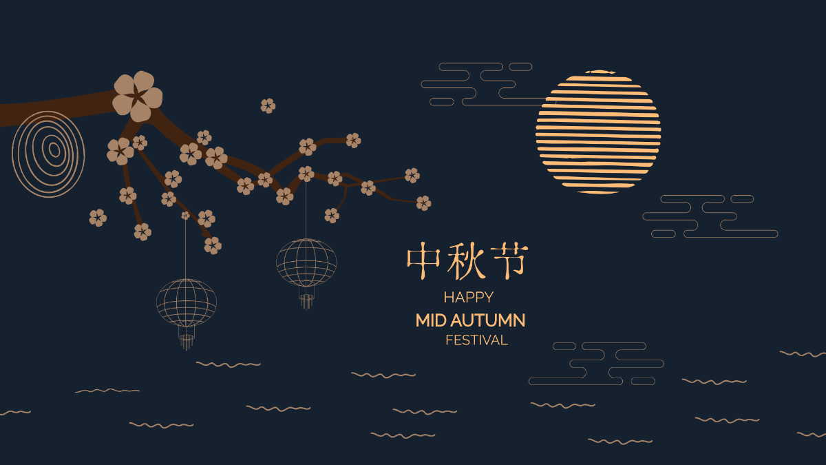 Free Happy Mid-Autumn Festival Background Template