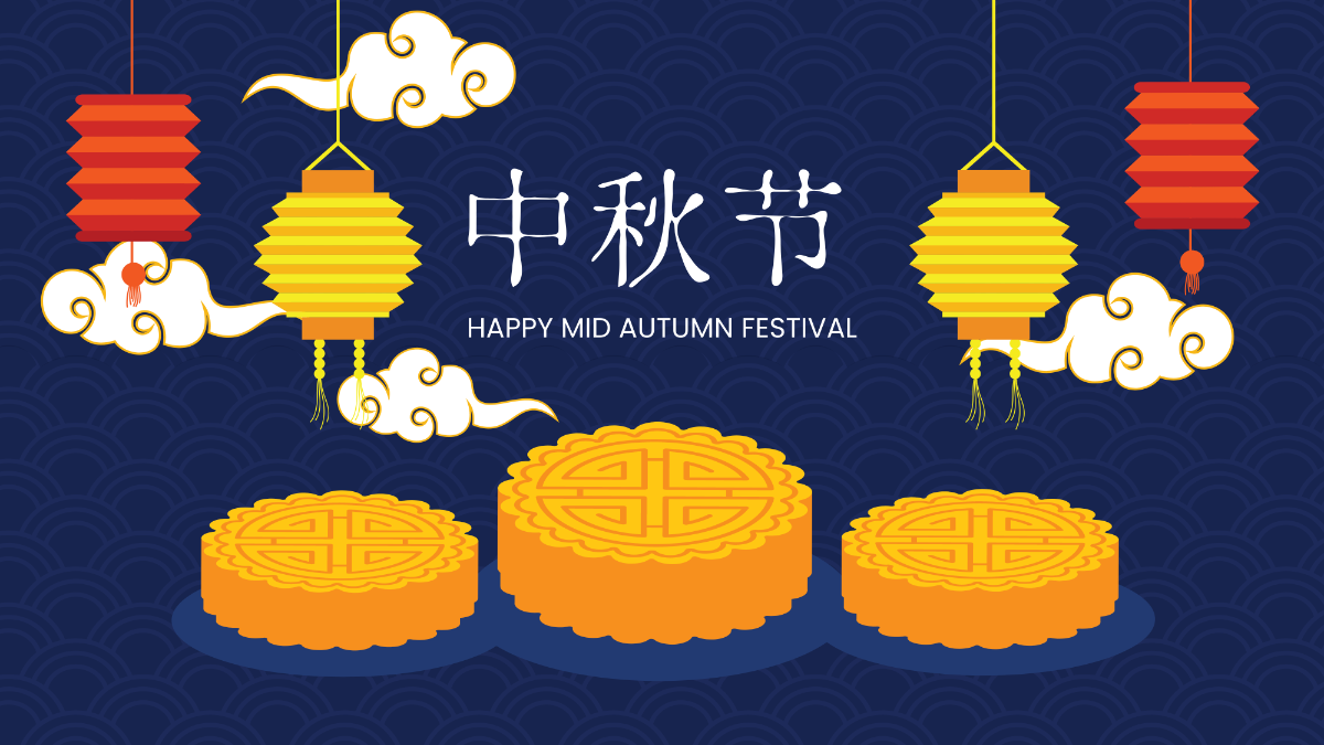 High resolution Mid-Autumn Festival Background Template