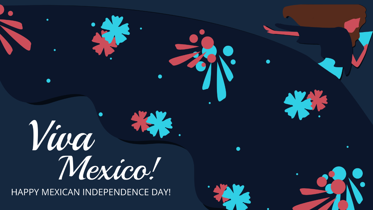 Happy Mexican Independence Day Background Template