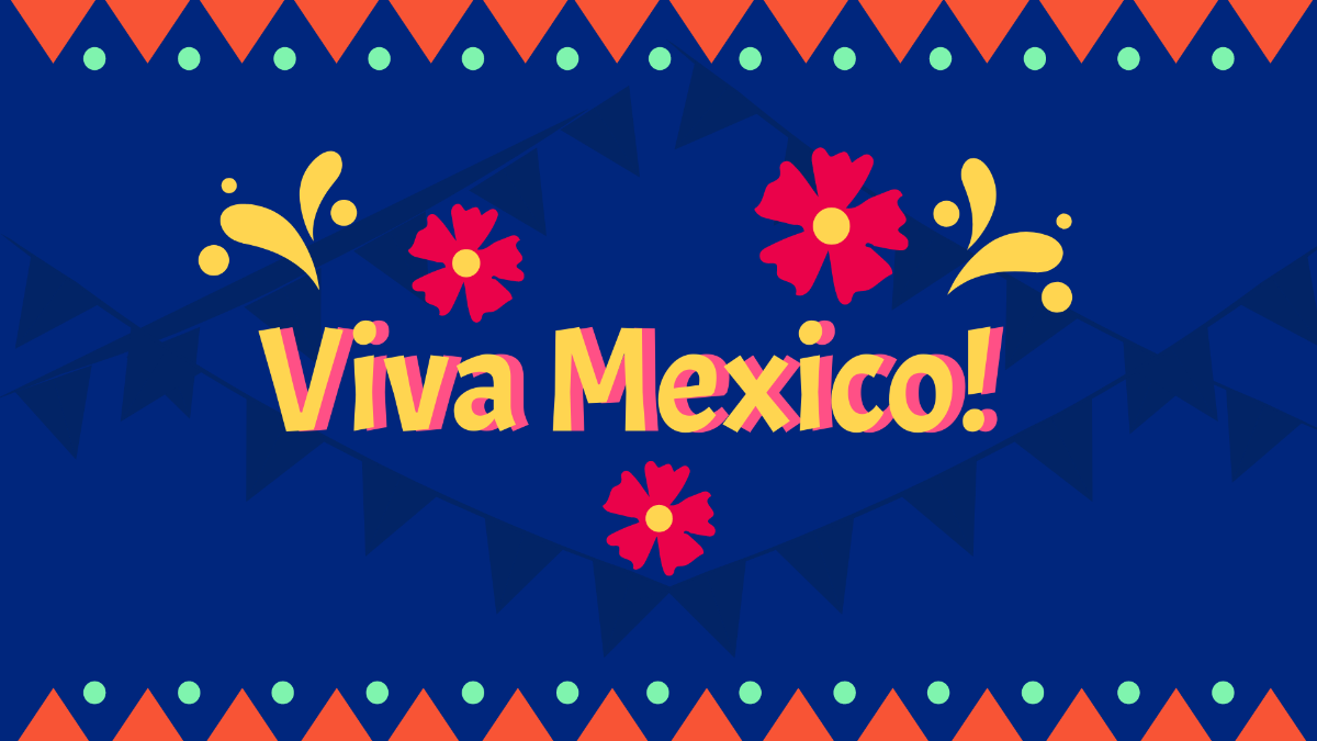 Free Mexican Independence Day Greeting Background Template
