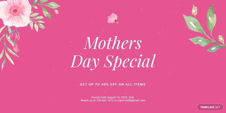Mothers Day Special Sale Blog Post Template