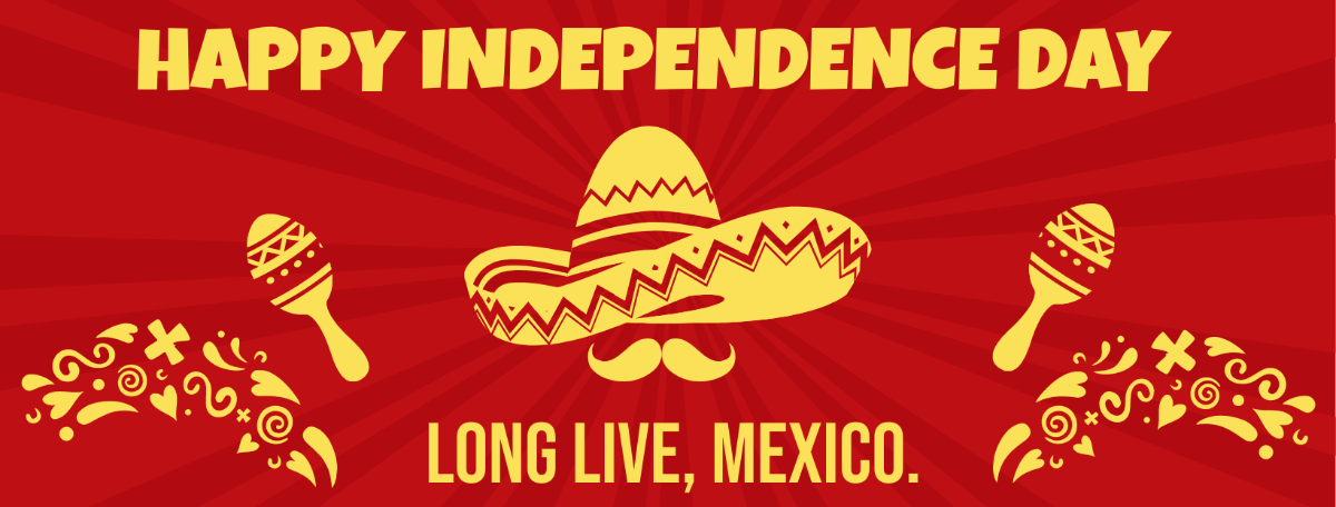 Mexican Independence Day Facebook Cover Template
