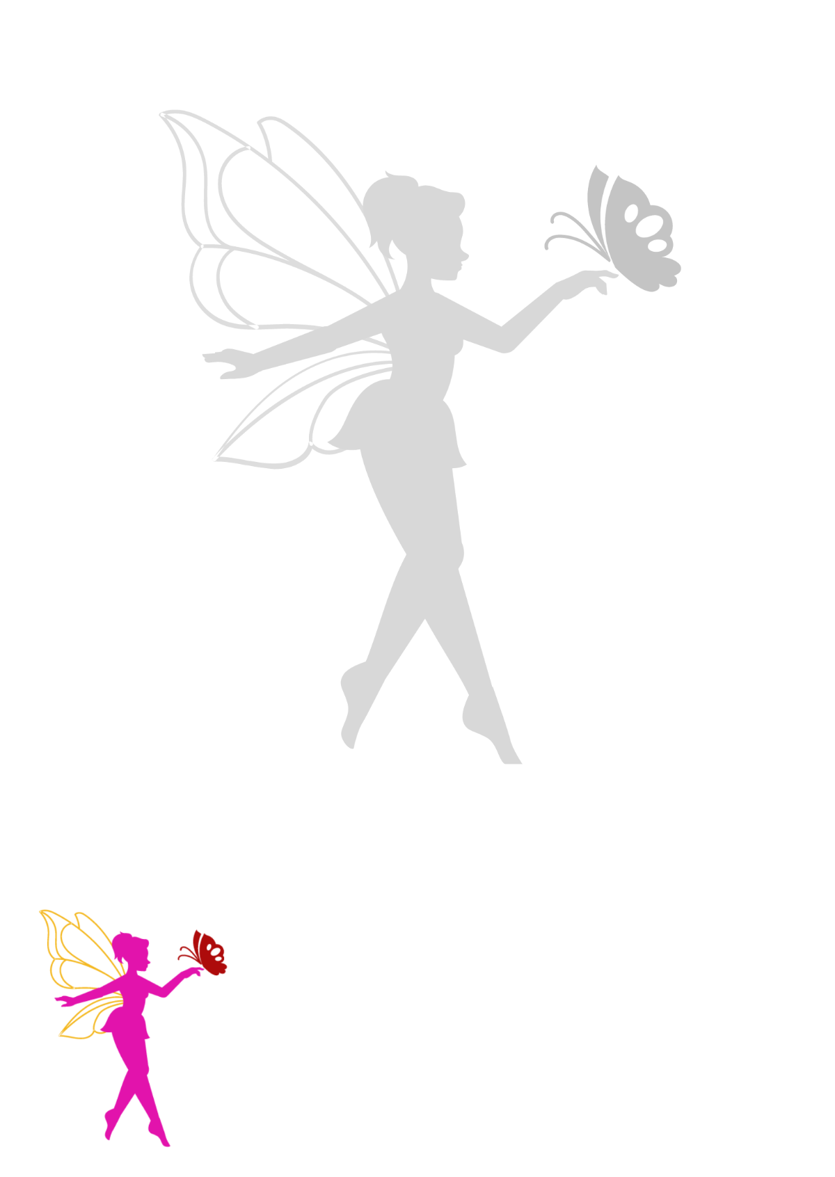Barbie Butterfly Coloring Page Template