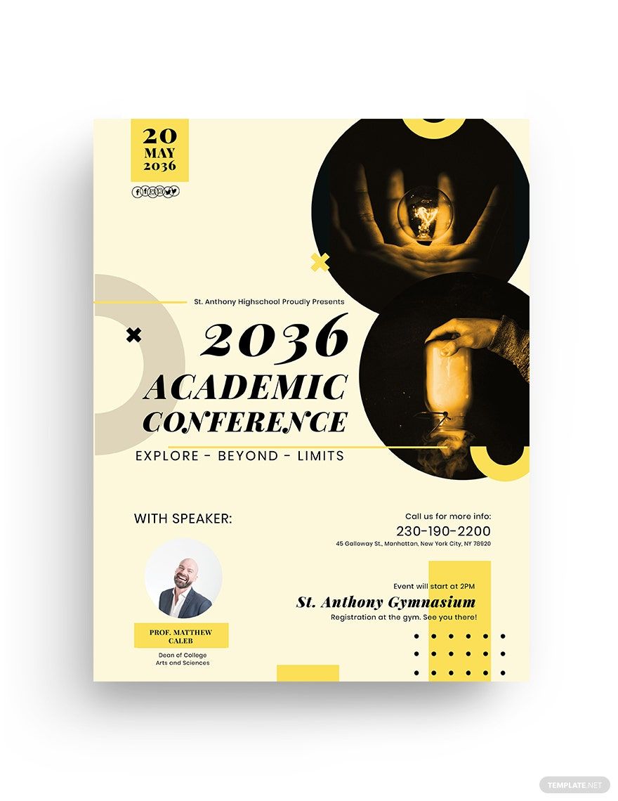 Academic Conference Flyer Template