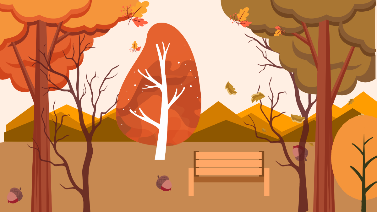 Autumn Nature Background Template