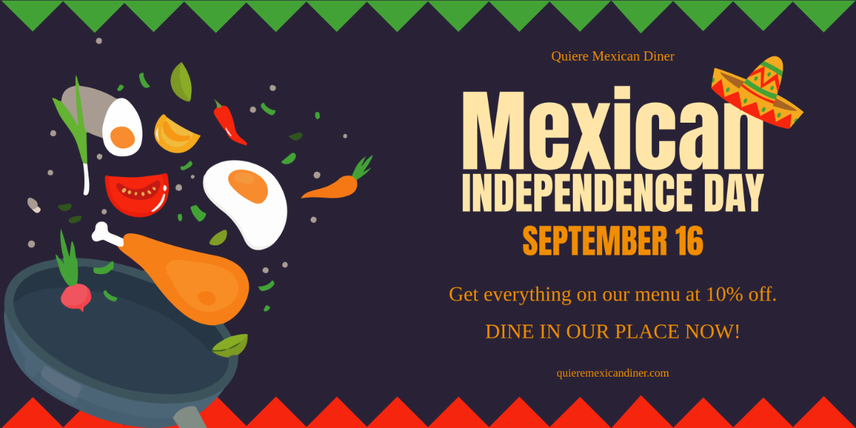 Free Mexican Independence Day Promotional Banner Template