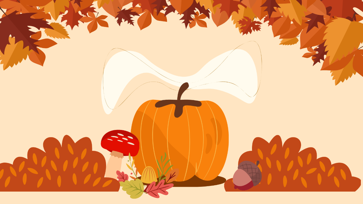 Autumn Clipart Background Template