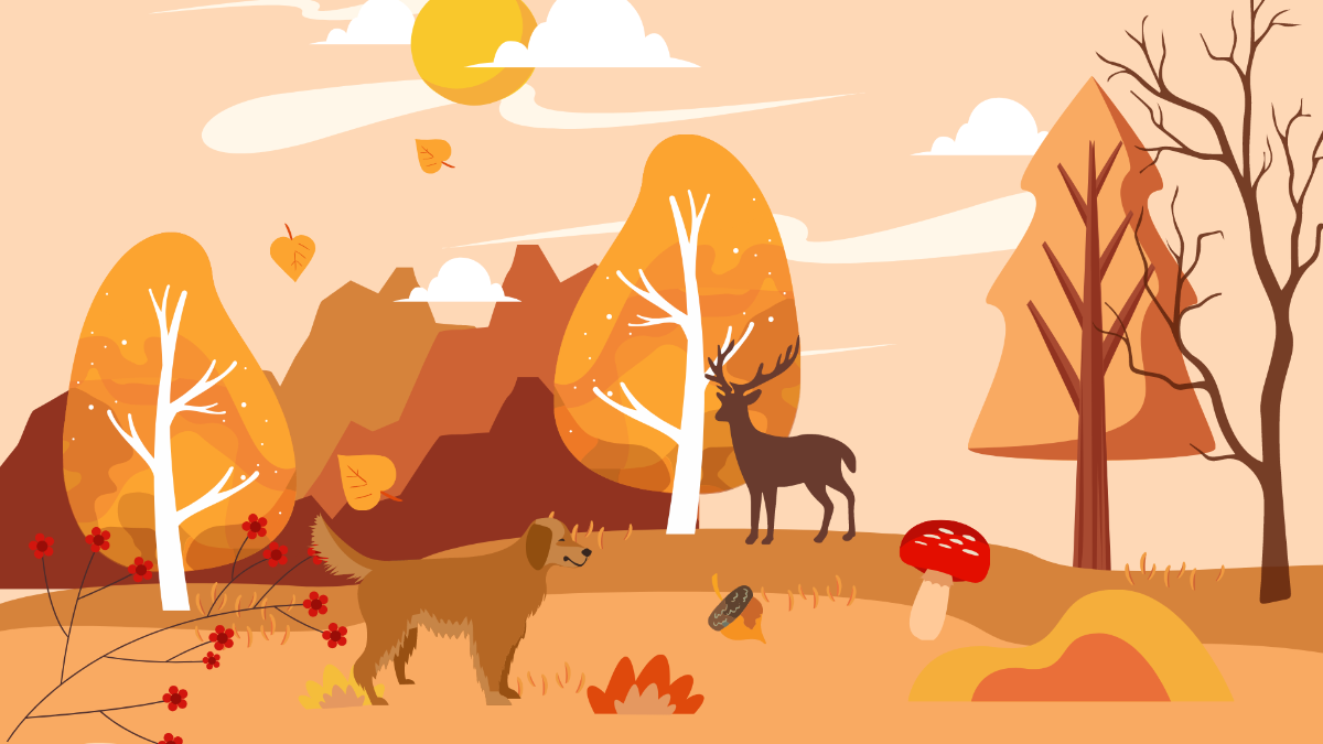 Autumn Color Background Template