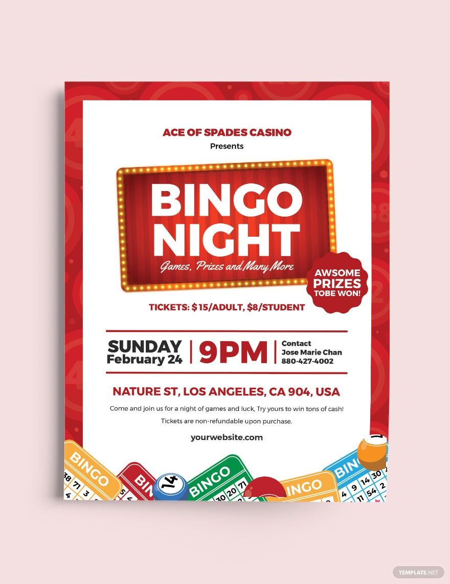 Bingo Border Flyer Template