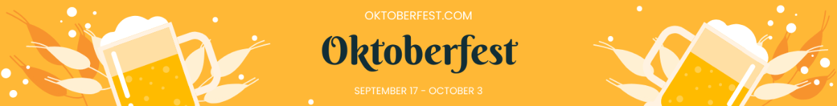 Oktoberfest Website Banner Template