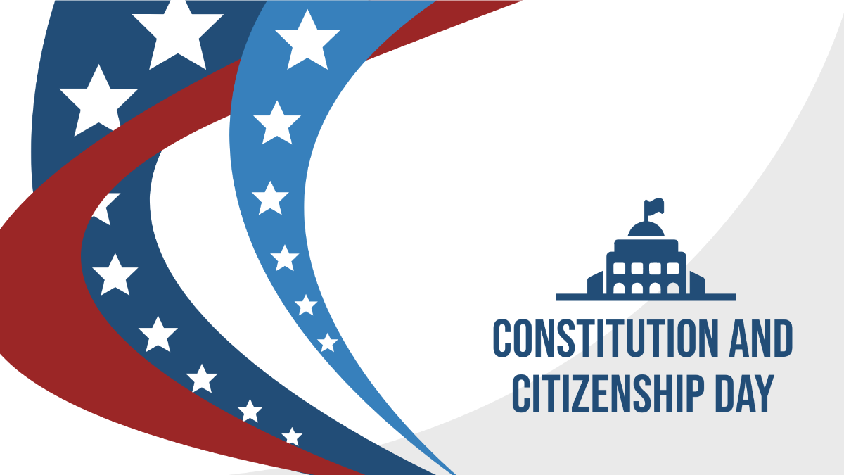 Free Constitution and Citizenship Day Wallpaper Background Template