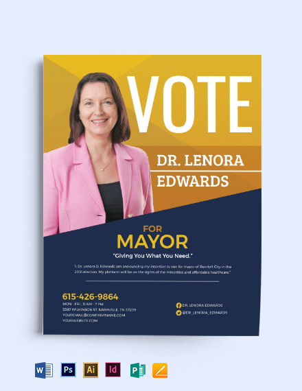 campaign announcement flyer