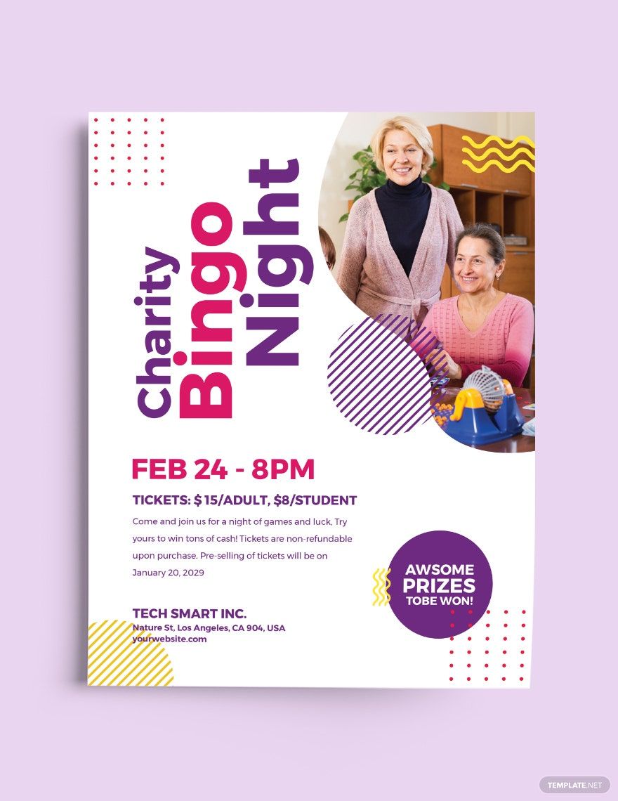 Charity Bingo Flyer Template