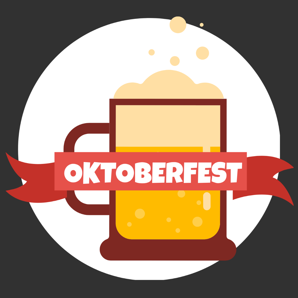 Oktoberfest Day Vector Template