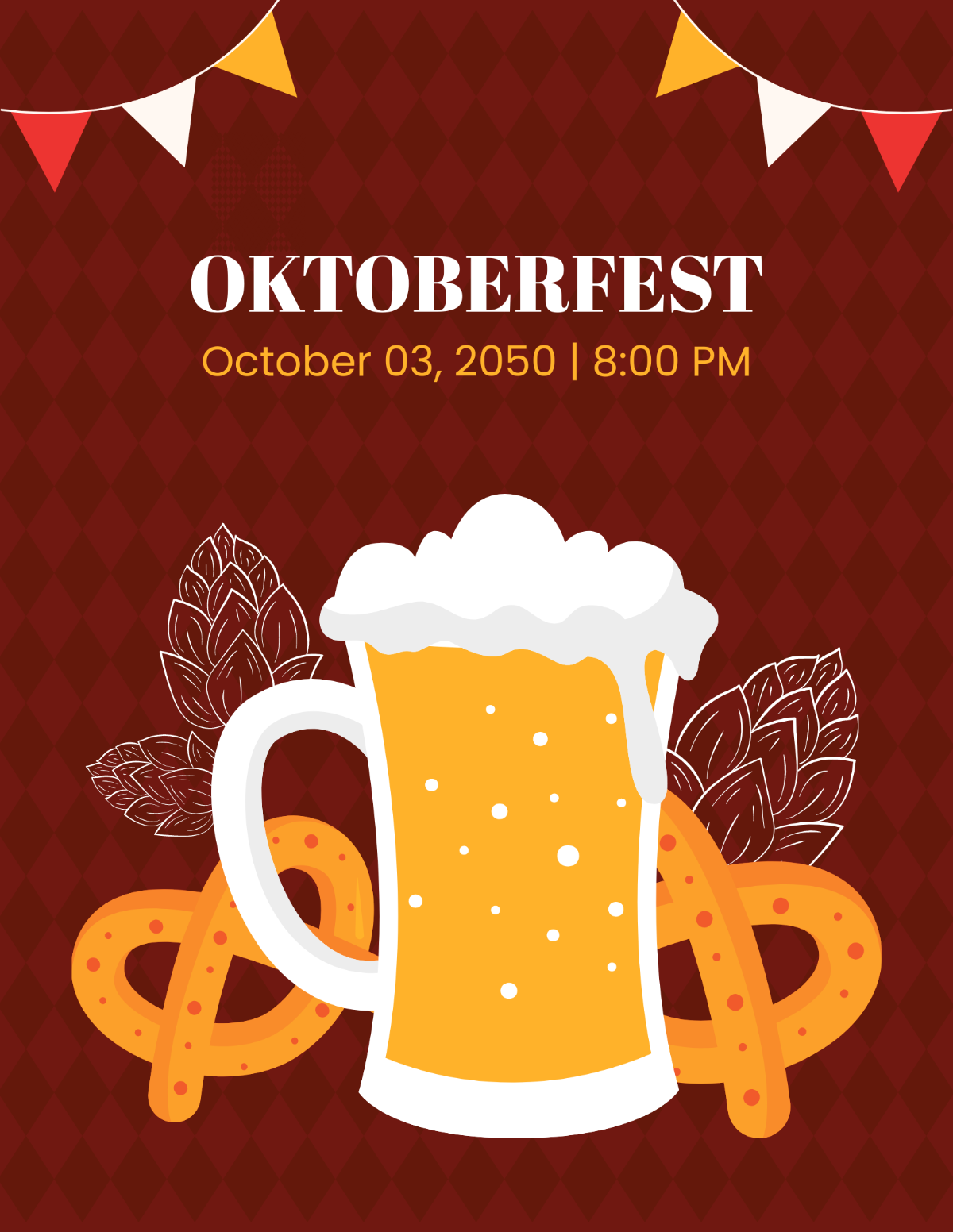 Oktoberfest Flyer Background Template