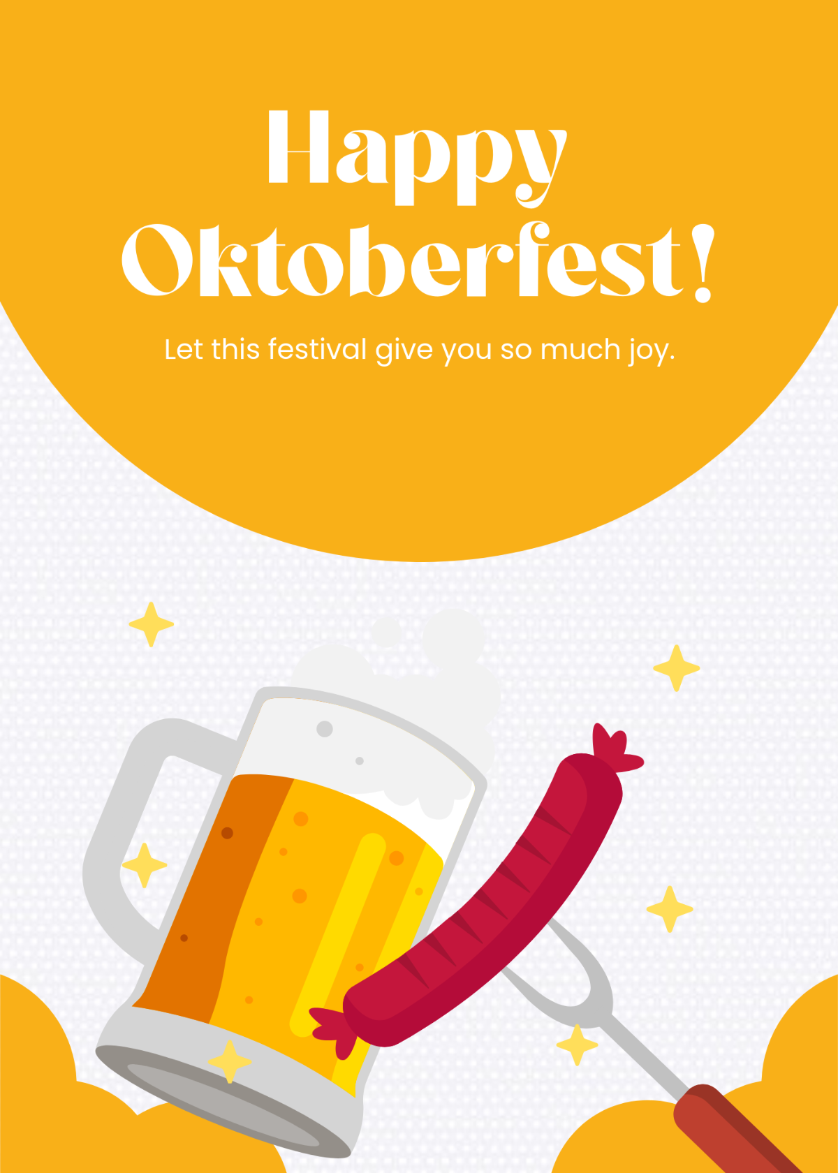 Free Oktoberfest Greeting Card Background Template to Edit Online