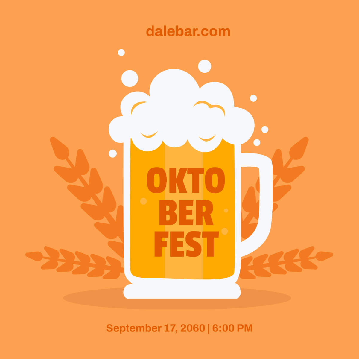 Oktoberfest Flyer Vector Template