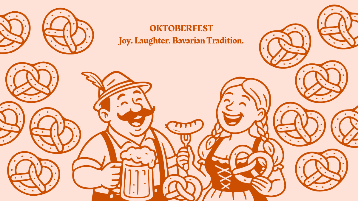 Free Oktoberfest Drawing Background Template to Edit Online