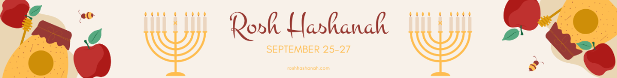Rosh Hashanah Website Banner Template