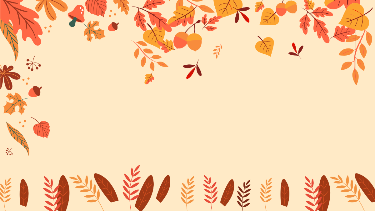 Autumn Leaf Background Template