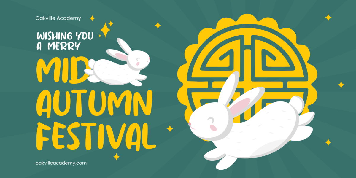Free Cartoon Mid-Autumn Festival Banner Template