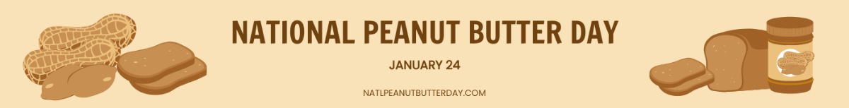 National Peanut Day Website Banner Template