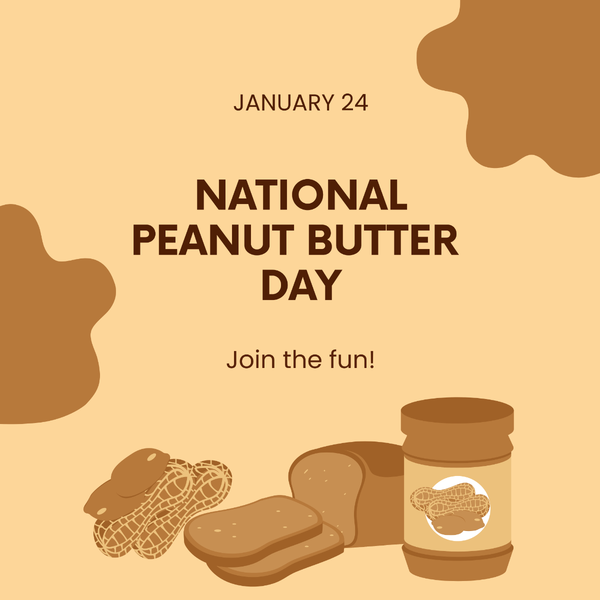 National Peanut Day Instagram Post Template