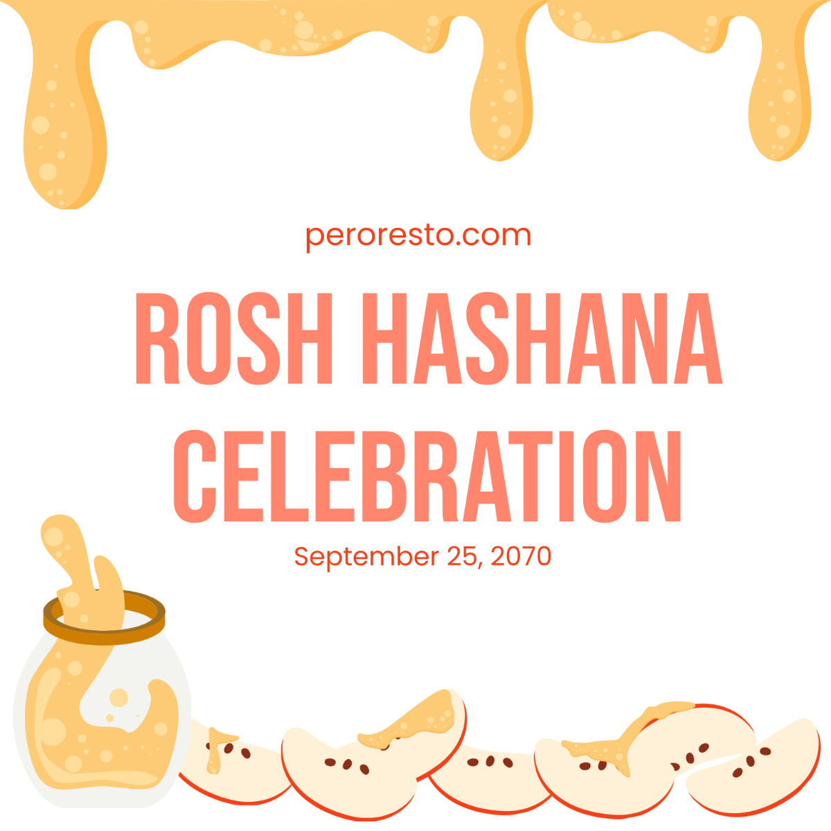 Rosh Hashanah Flyer Vector Template - Edit Online & Download