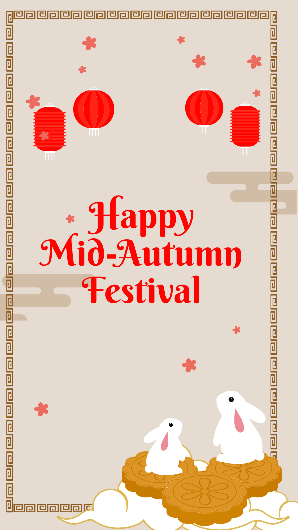 Mid-Autumn Festival iPhone background Template