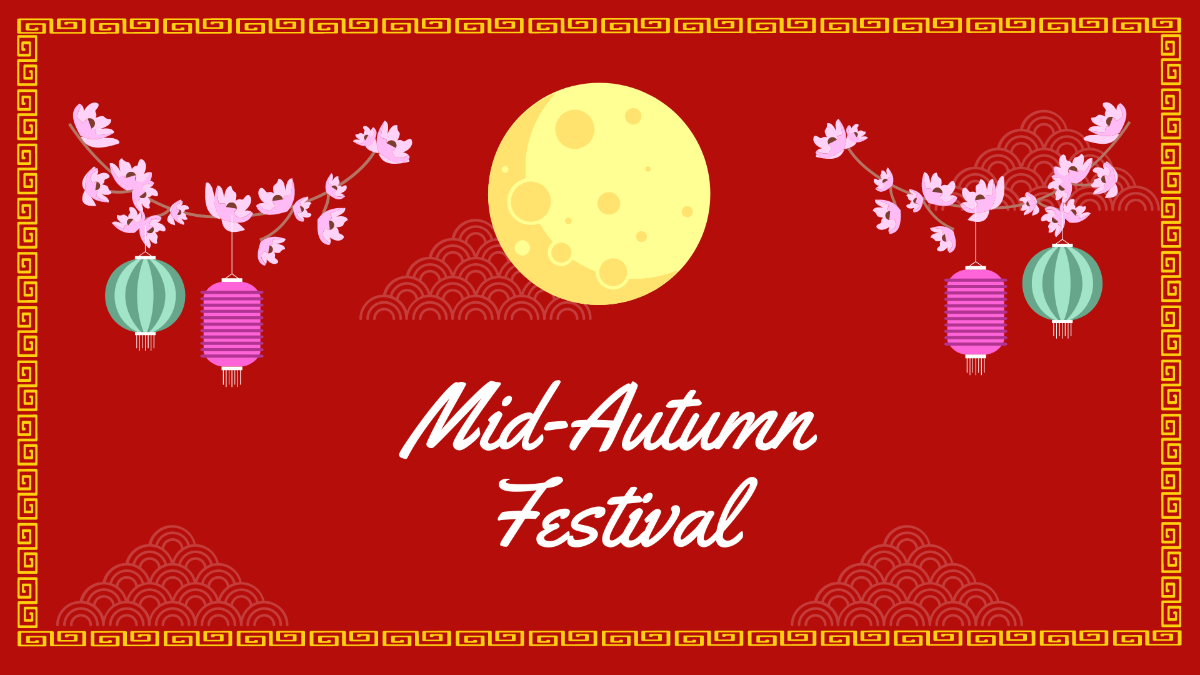 Mid-Autumn Festival Wallpaper Background Template