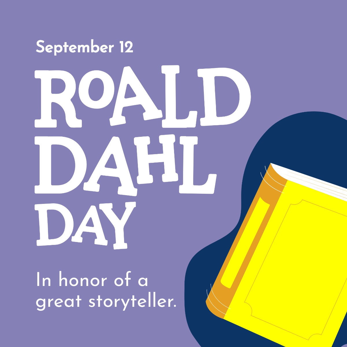 Roald Dahl Day Instagram Post Template