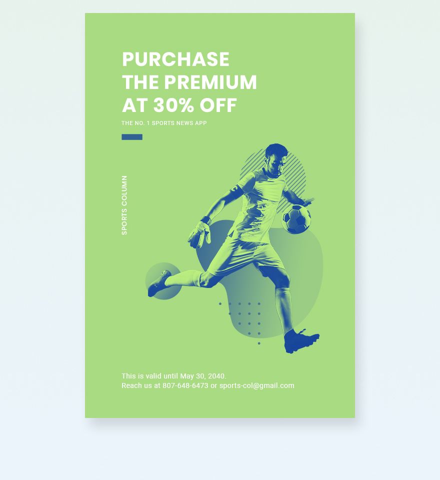 Sports App Promotion Tumblr Post Template