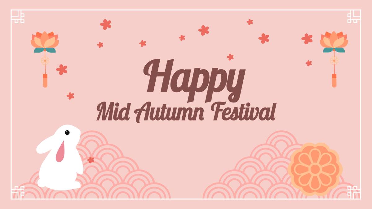 Mid-Autumn Festival Wishes Background Template