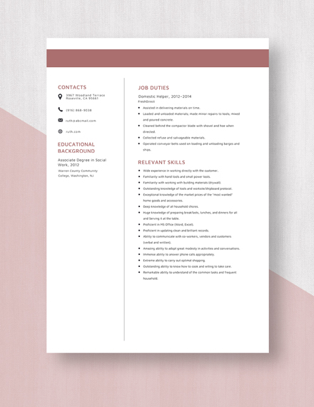 free-domestic-helper-resume-template-word-apple-pages-template