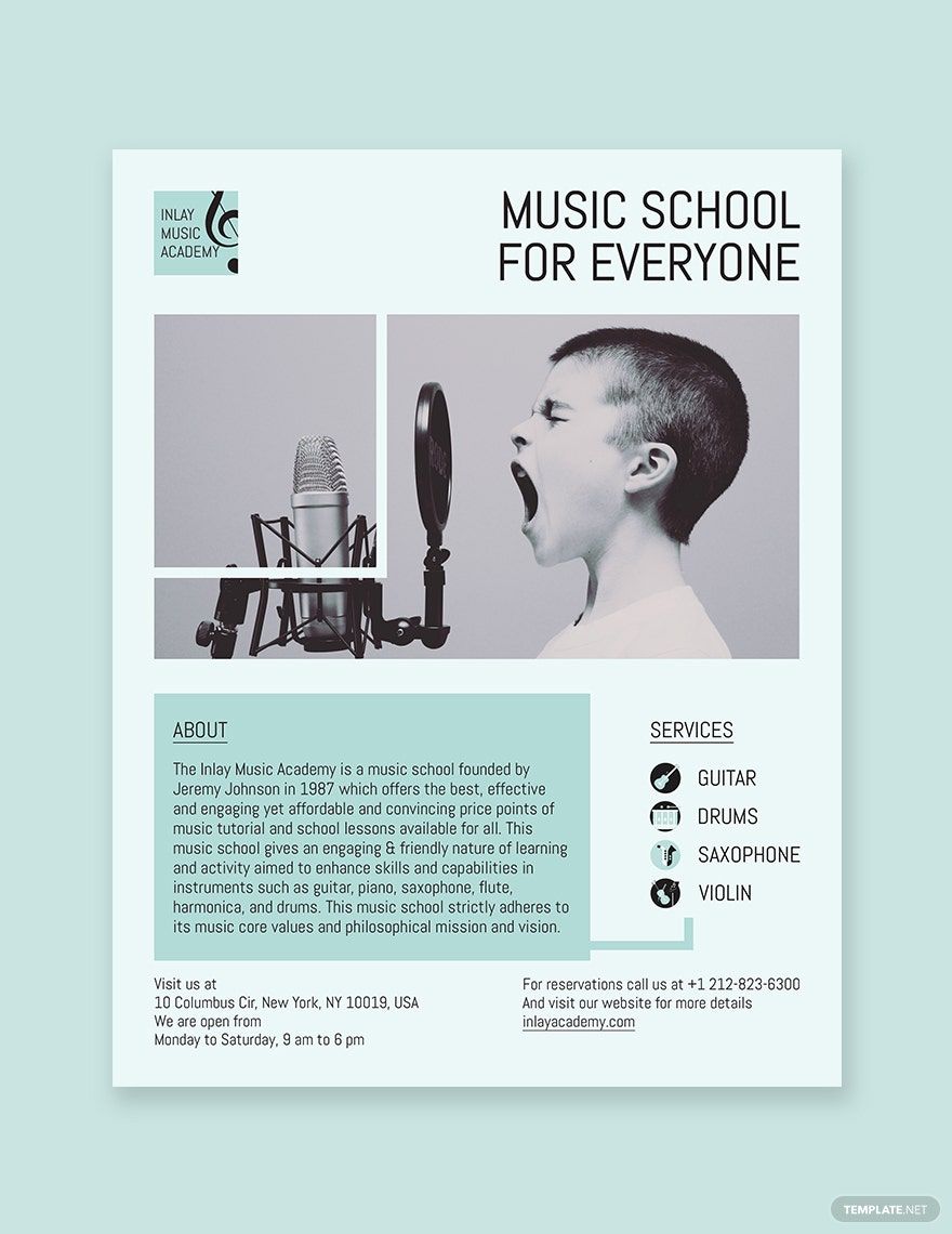 Music School Flyer Template