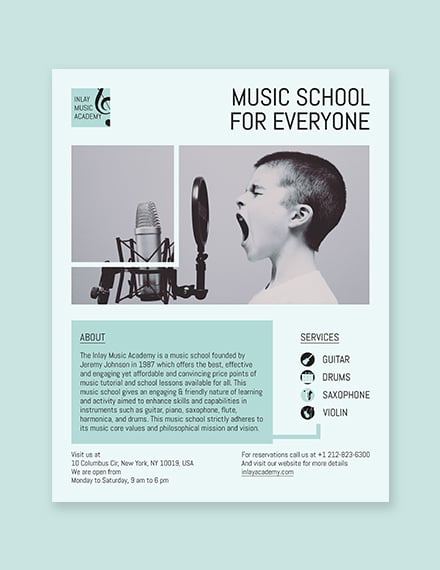 music school flyer