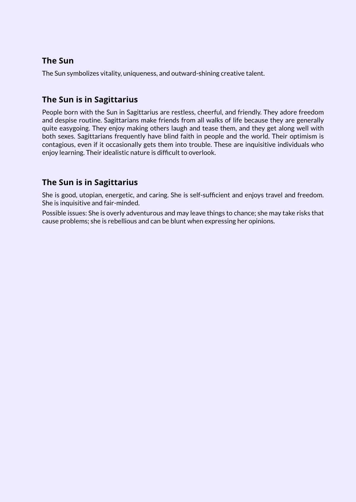 Free Personalized Astrology Natal Chart Template to Edit Online