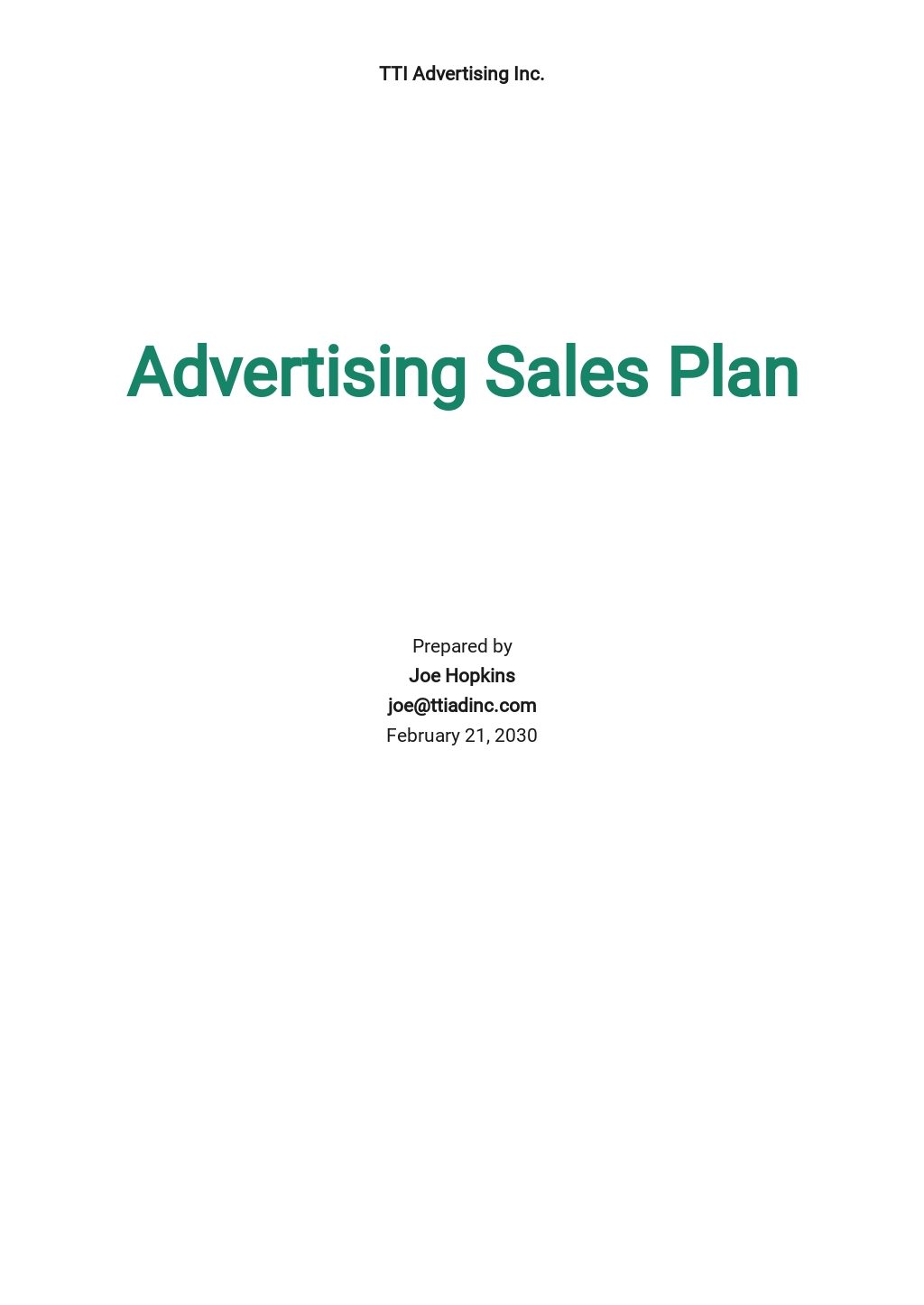 8+ FREE Advertising Plan Templates [Edit & Download]