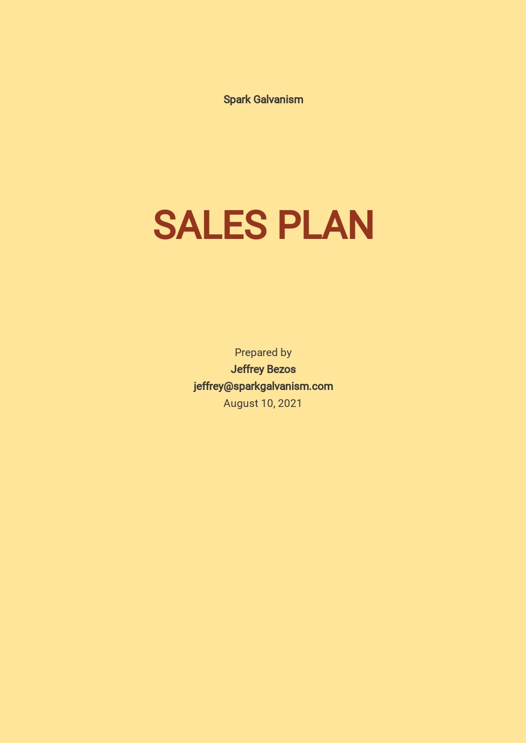 car business plan template
