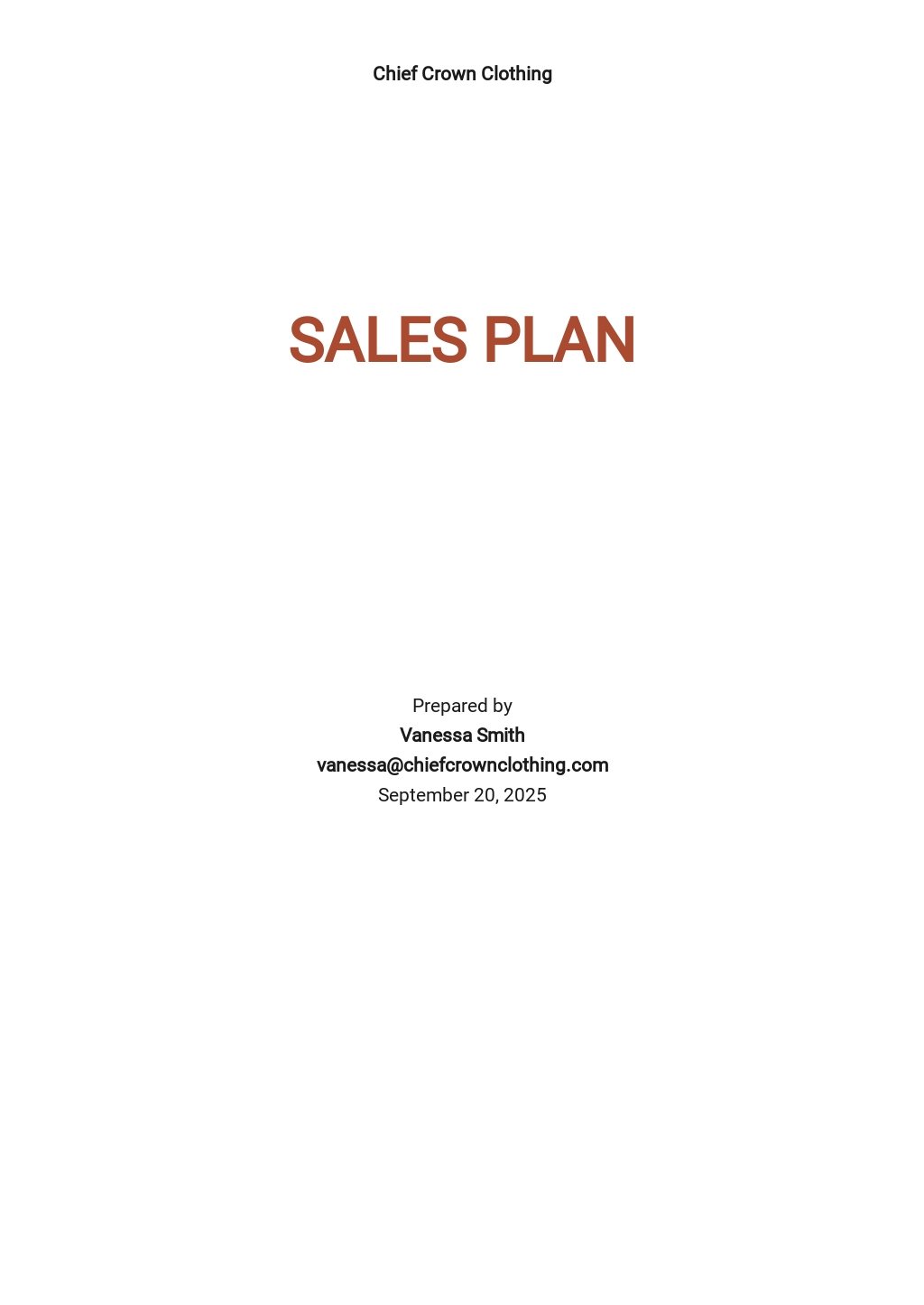 business plan for any product