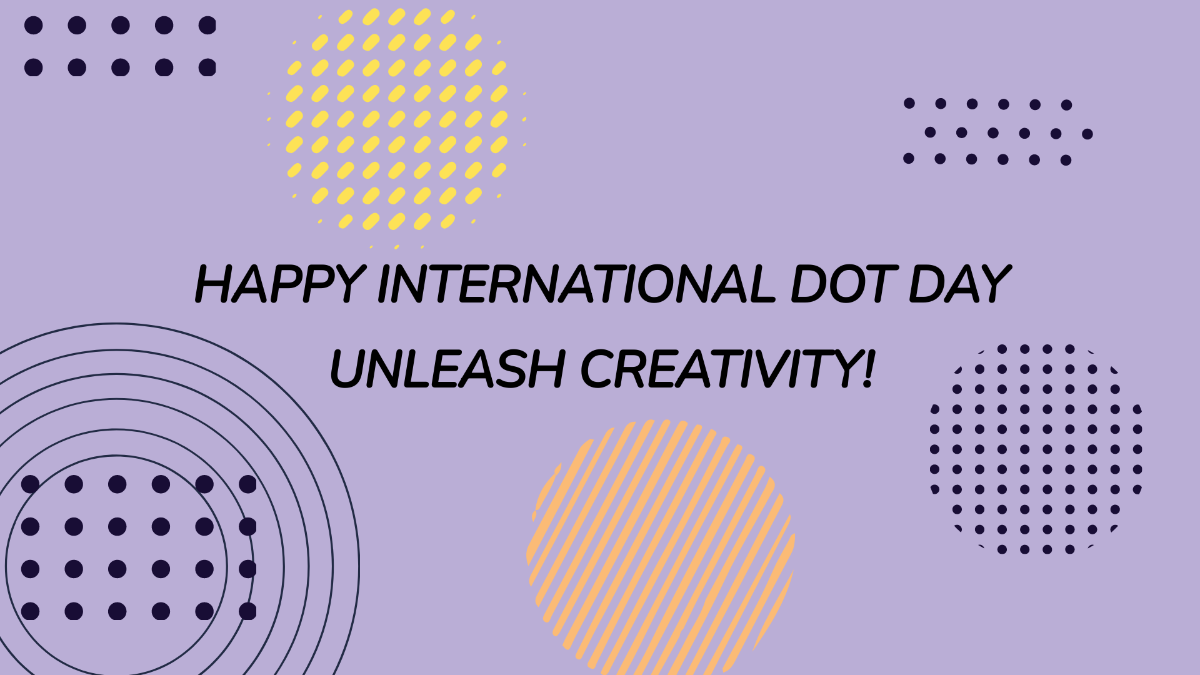 International Dot Day Flyer Background Template
