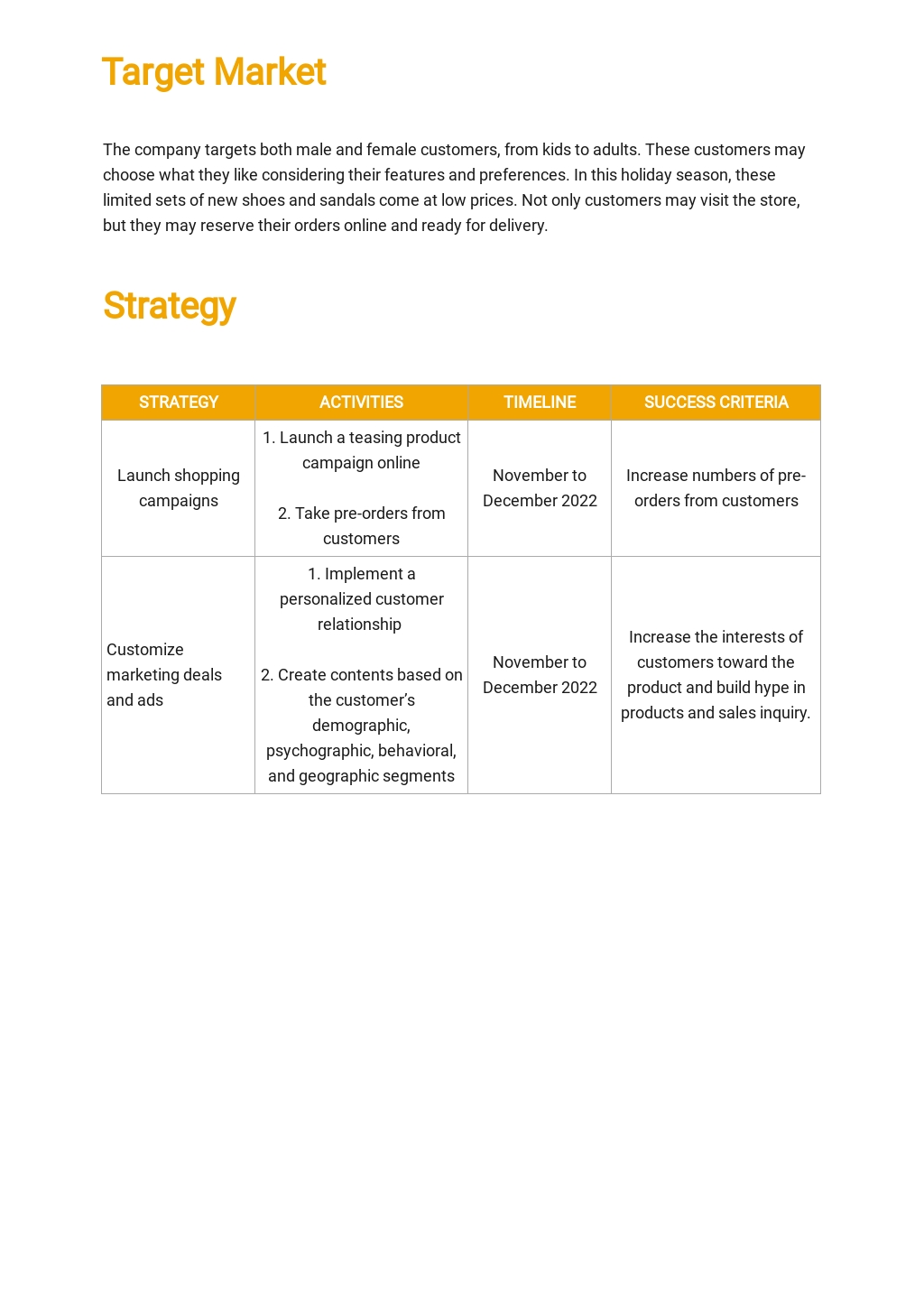 30 Day Marketing Plan Template Free PDF Word DOC Google Docs 30 Day Marketing Plan Template Free PDF Word DOC Google Docs