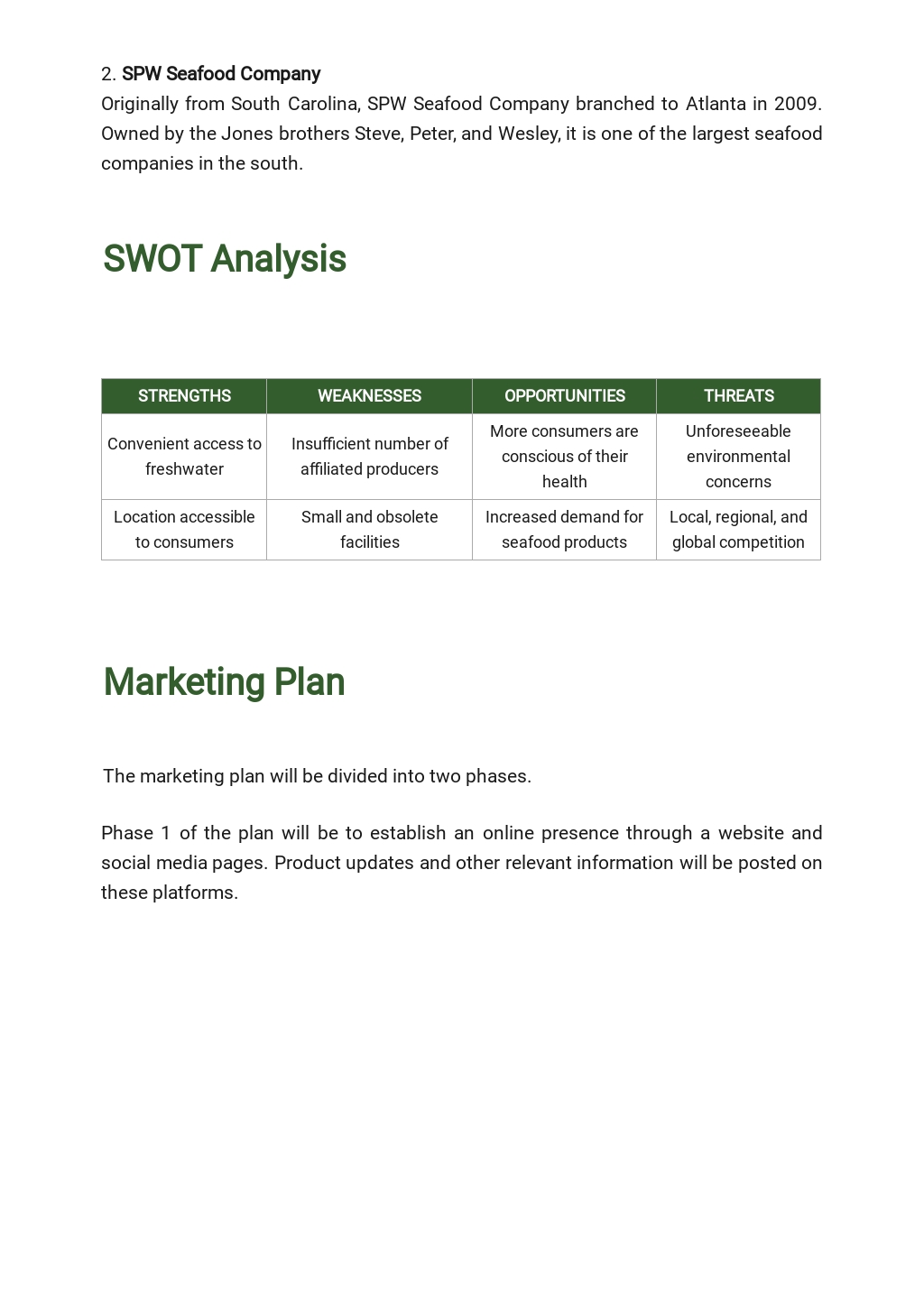 Aquaculture or Aquaponics Business Plan Template - Google Docs, Word
