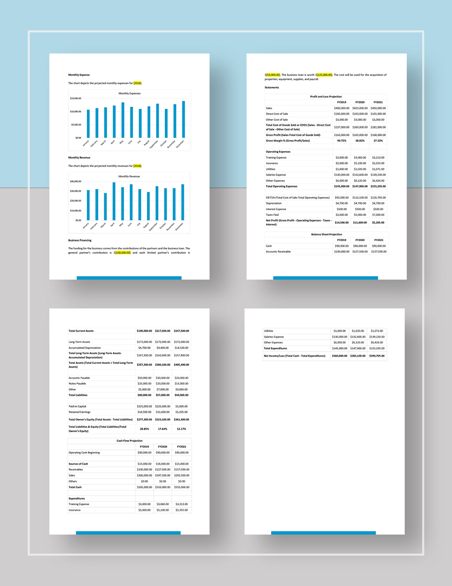 Auditing and Consulting Business Plan Template