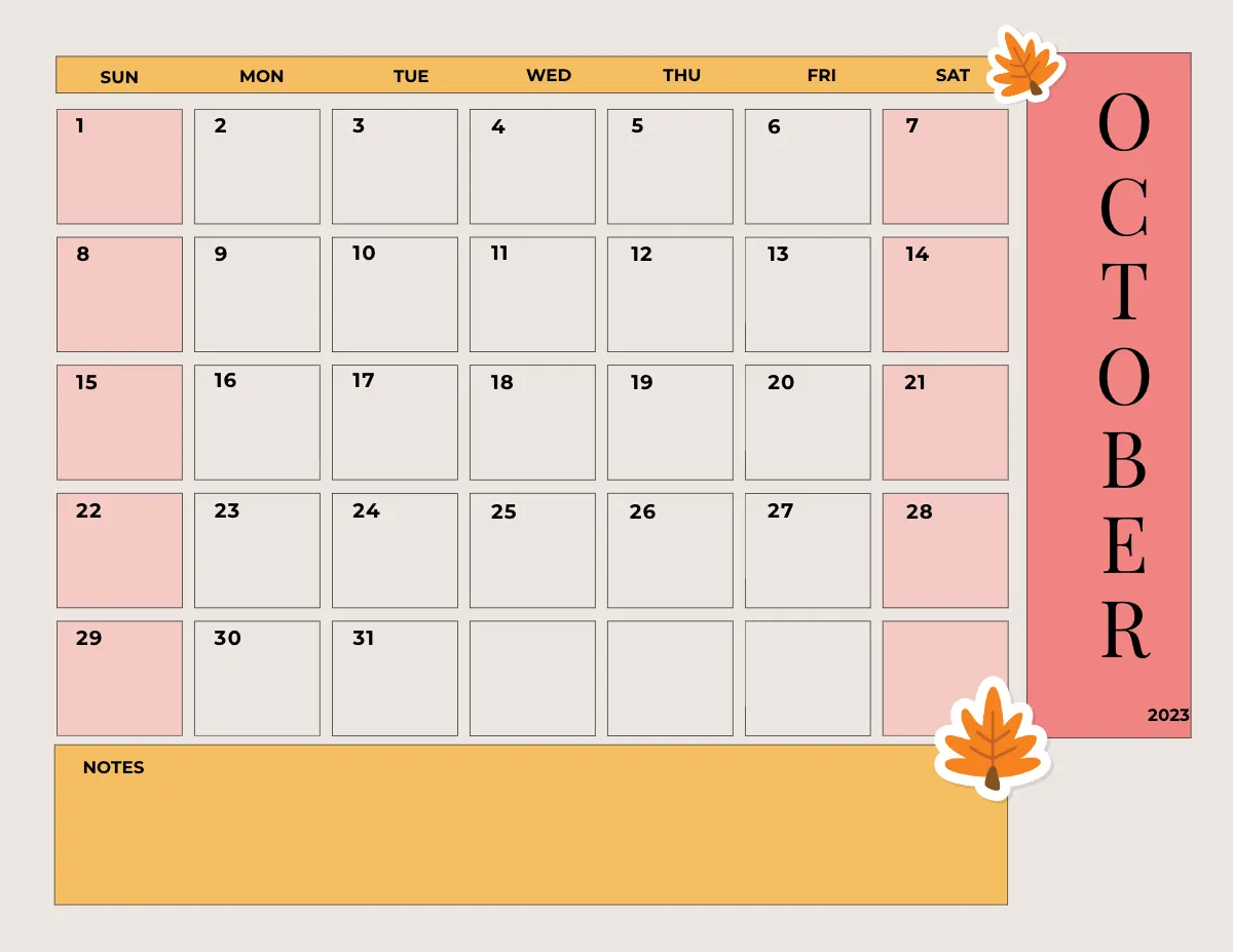 Free Cute 2023 Calendar  Template to Edit Online