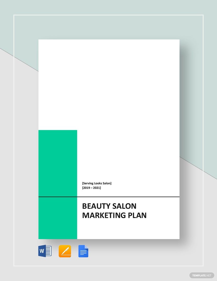 Beauty Salon Marketing Plan Template