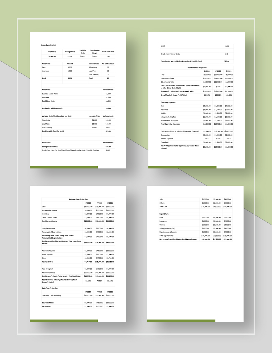 Catering Marketing Plan Template