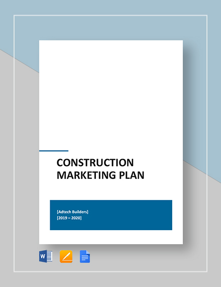 Construction Business Plan Template - 18+ Free Sample, Example, Format ...