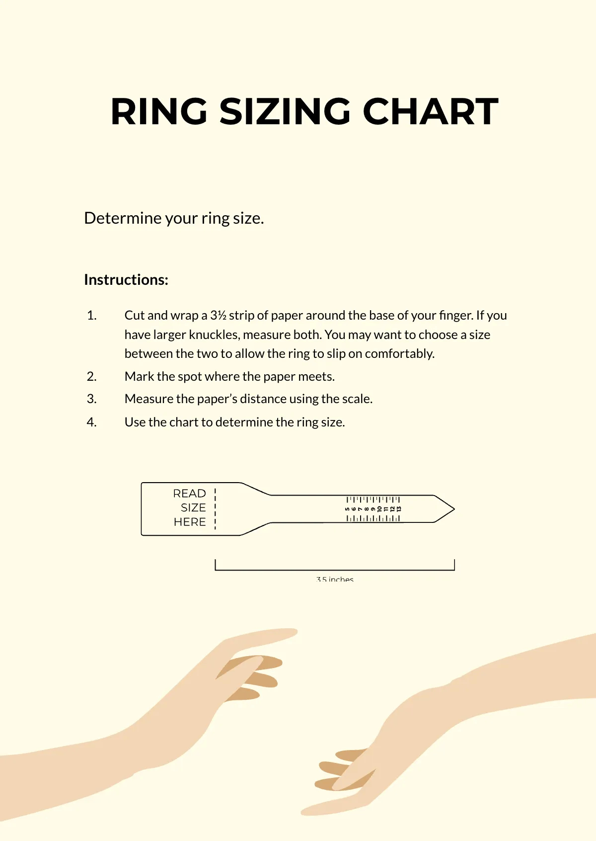 Free Ring Size Chart Printable Free Printable US Free Ring Size Chart Printable Free Printable US