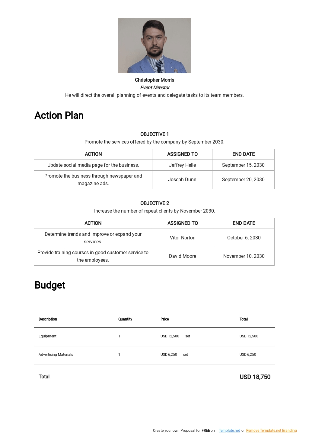 Event Management Marketing Plan